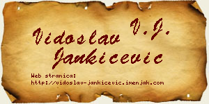 Vidoslav Jankićević vizit kartica